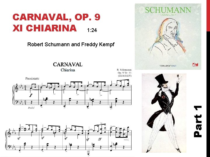 CARNAVAL, OP. 9 XI CHIARINA 1: 24 Part 1 Robert Schumann and Freddy Kempf