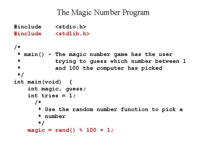 CSC 270 Survey of Programming Languages Loops in