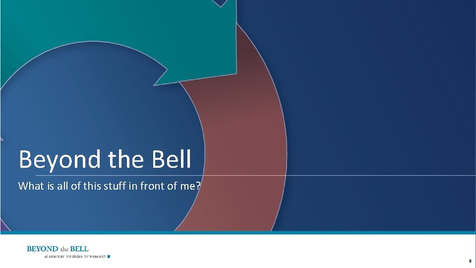 Beyond the Bell What is all of this stuff in front of me? 8