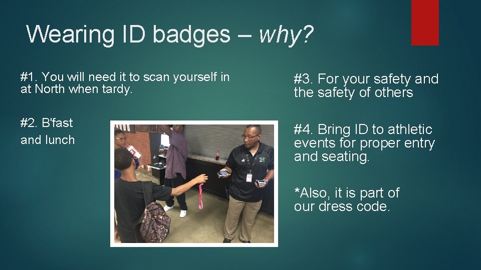 Wearing ID badges – why? #1. You will need it to scan yourself in