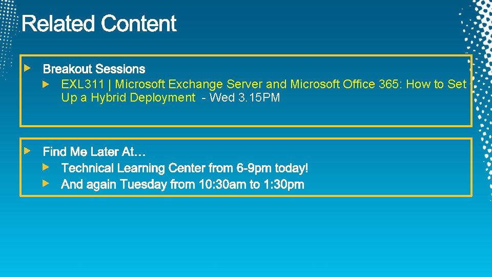 EXL 311 | Microsoft Exchange Server and Microsoft Office 365: How to Set Up EXL 311 | Microsoft Exchange Server and Microsoft Office 365: How to Set Up