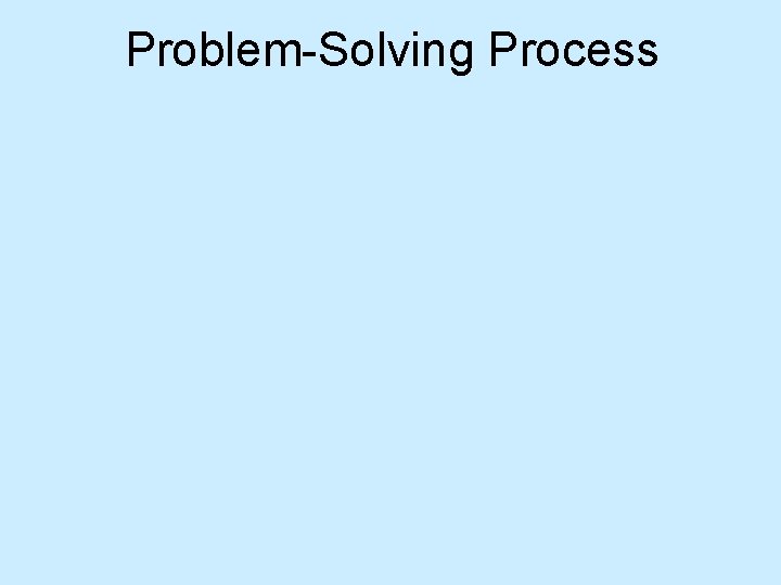 Problem-Solving Process 