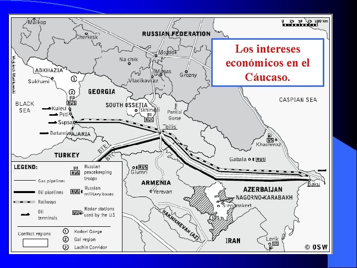 Los intereses económicos en el Cáucaso. 