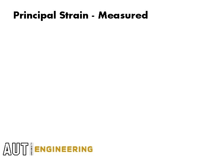 Principal Strain - Measured Principal Strain - Measured