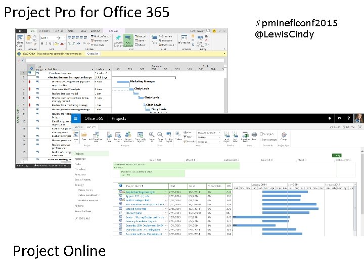 Project Pro for Office 365 Project Online #pmineflconf 2015 @Lewis. Cindy 