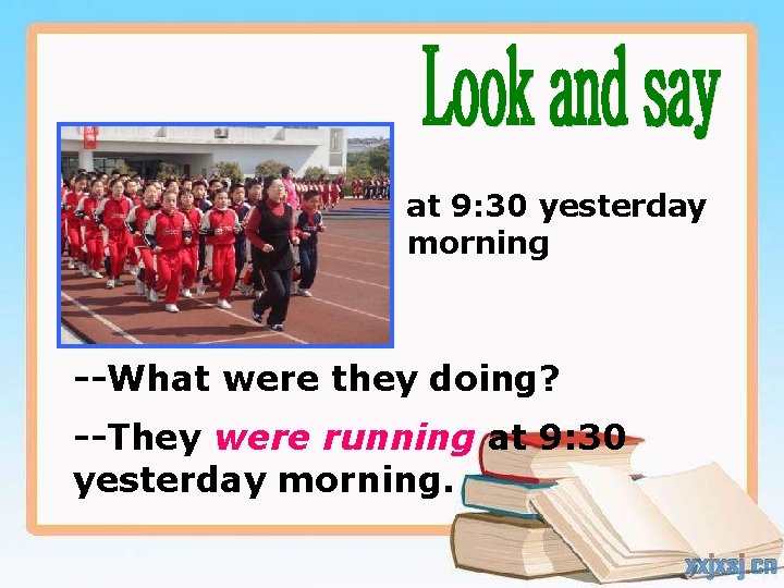 at 9: 30 yesterday morning --What were they doing? --They were running at 9:
