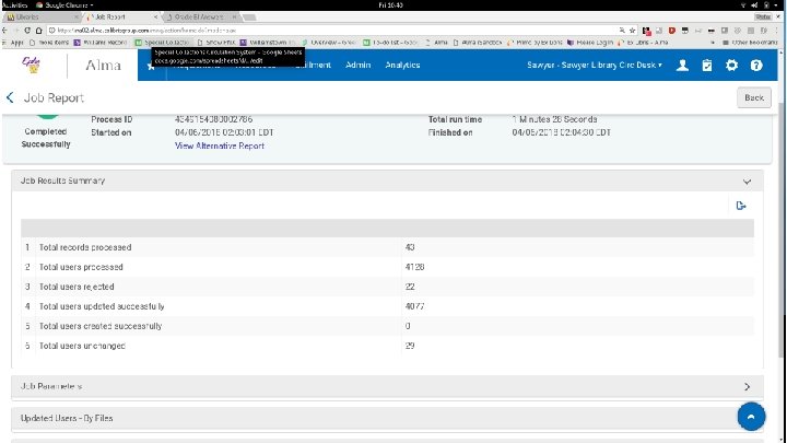 Fulfilment Check the load report regularly 