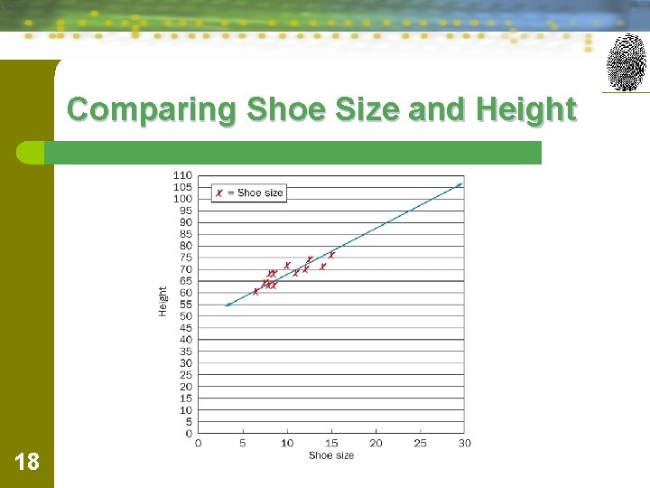 Comparing Shoe Size and Height 18 