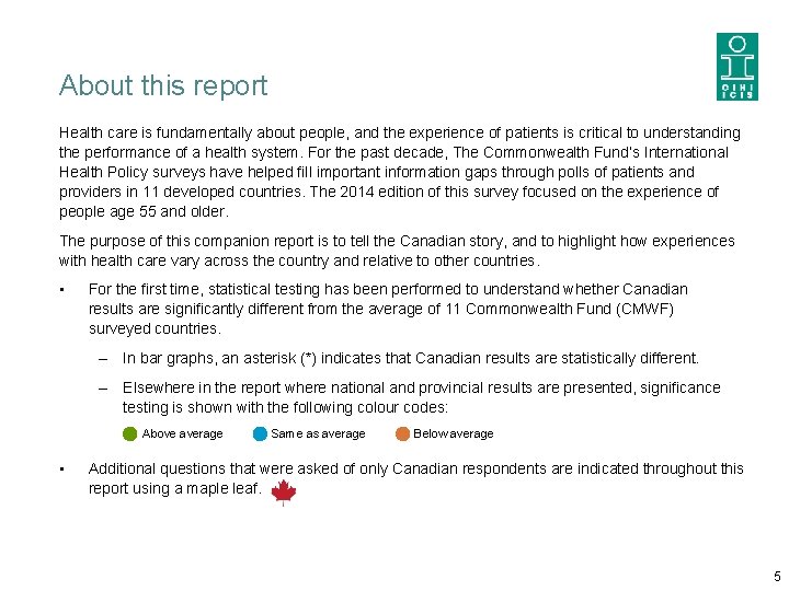 About this report Health care is fundamentally about people, and the experience of patients