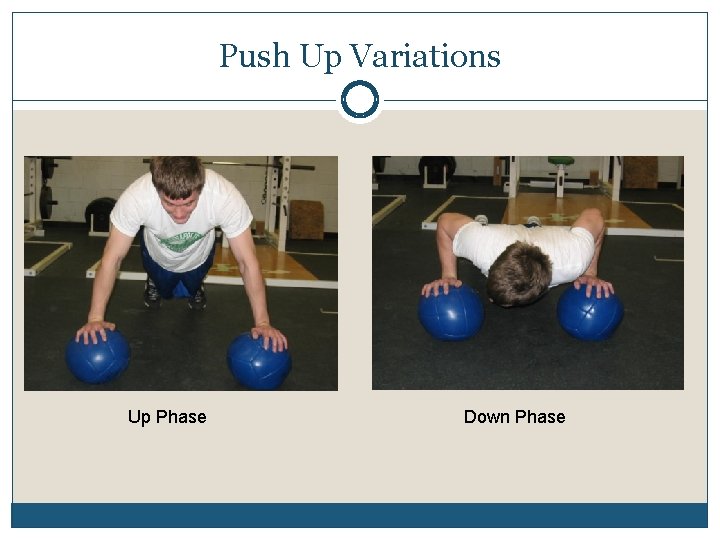 Push Up Variations Up Phase Down Phase 