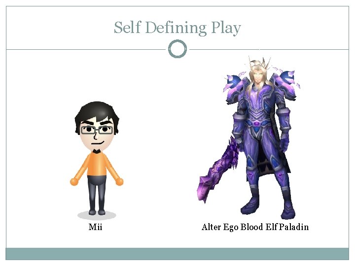 Self Defining Play Mii Alter Ego Blood Elf Paladin 