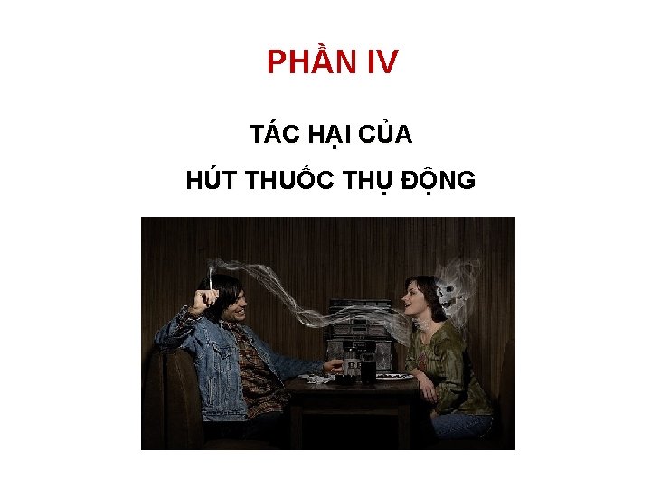 PHẦN IV TÁC HẠI CỦA HÚT THUỐC THỤ ĐỘNG 