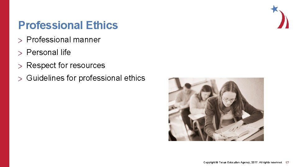 Professional Ethics > Professional manner > Personal life > Respect for resources > Guidelines