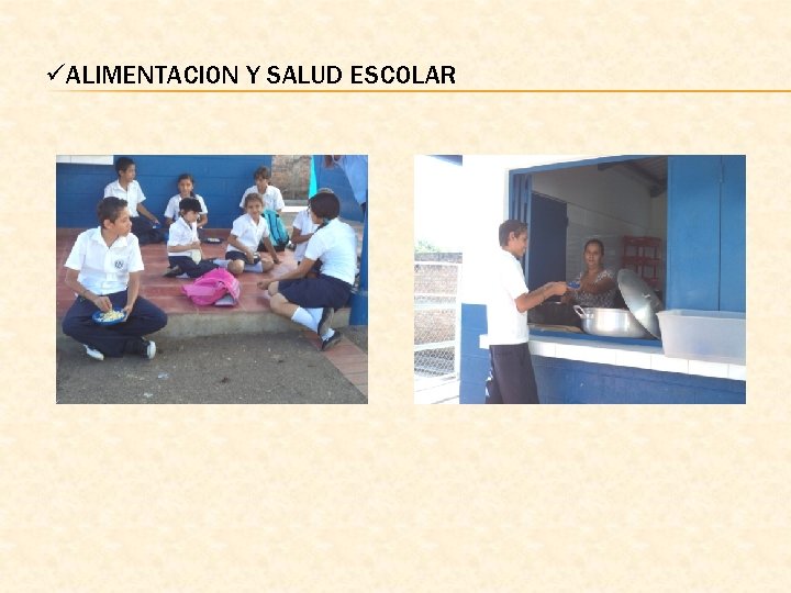 üALIMENTACION Y SALUD ESCOLAR 