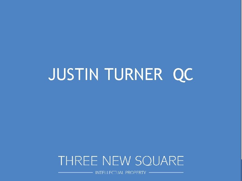 JUSTIN TURNER QC 