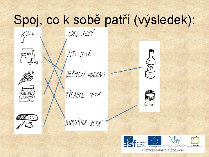 Spoj, co k sobě patří (výsledek): 