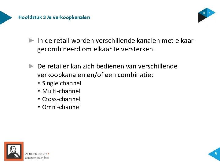Hoofdstuk 3 Je verkoopkanalen ► In de retail worden verschillende kanalen met elkaar gecombineerd