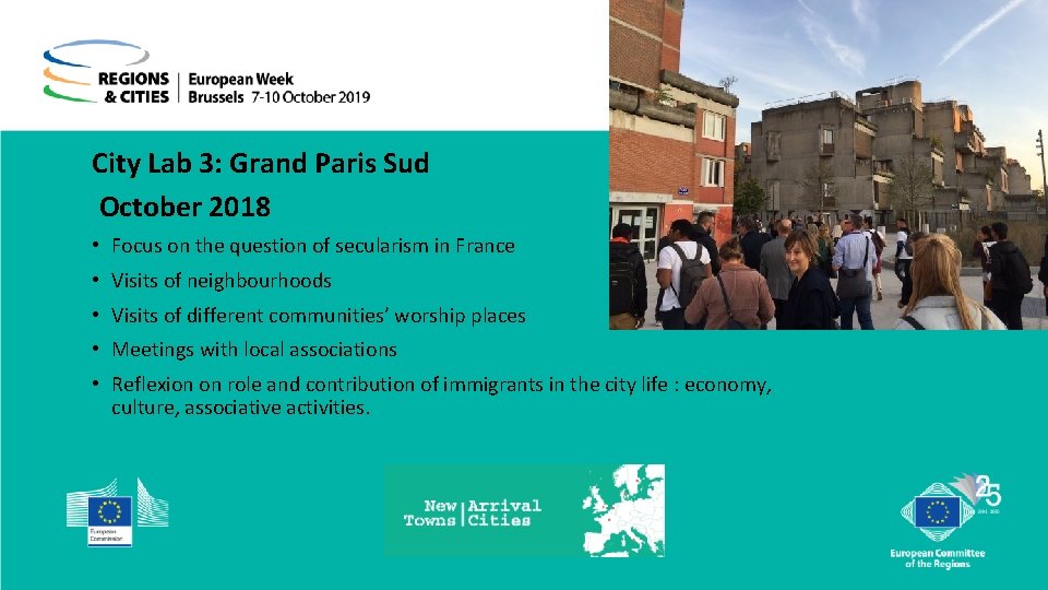 City Lab 3: Grand Paris Sud October 2018 • Focus on the question of