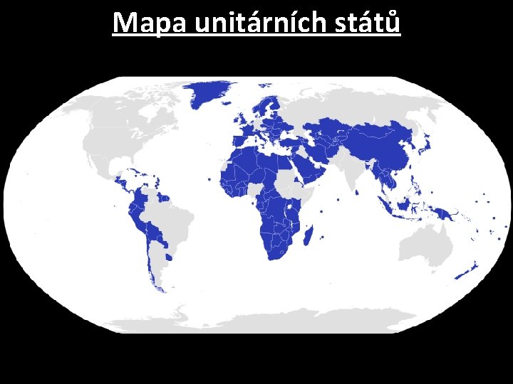 Mapa unitárních států 