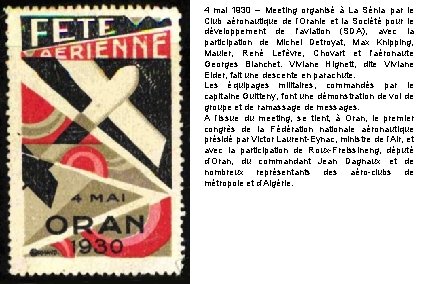 4 mai 1930 – Meeting organisé à La Sénia par le Club aéronautique de