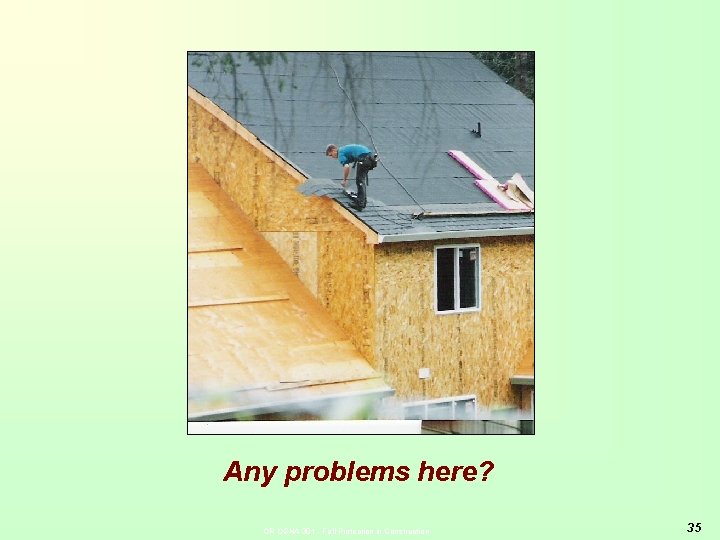 Any problems here? OR-OSHA 301 - Fall Protection in Construction 35 