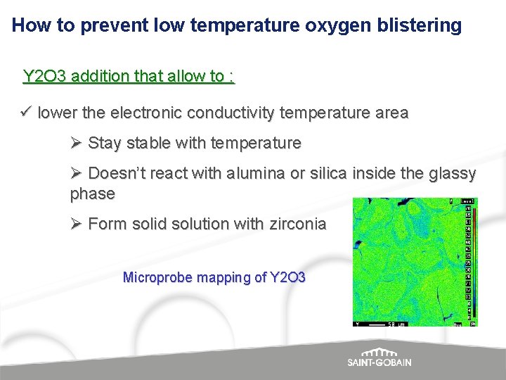 How to prevent low temperature oxygen blistering Y 2 O 3 addition that allow