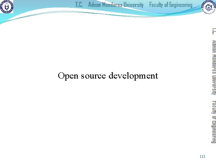 Open source development 113 