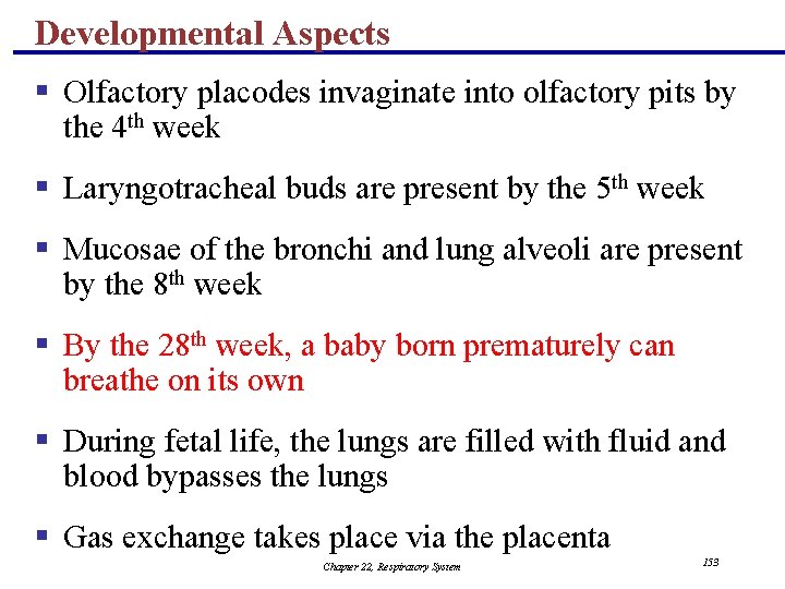 Developmental Aspects § Olfactory placodes invaginate into olfactory pits by the 4 th week