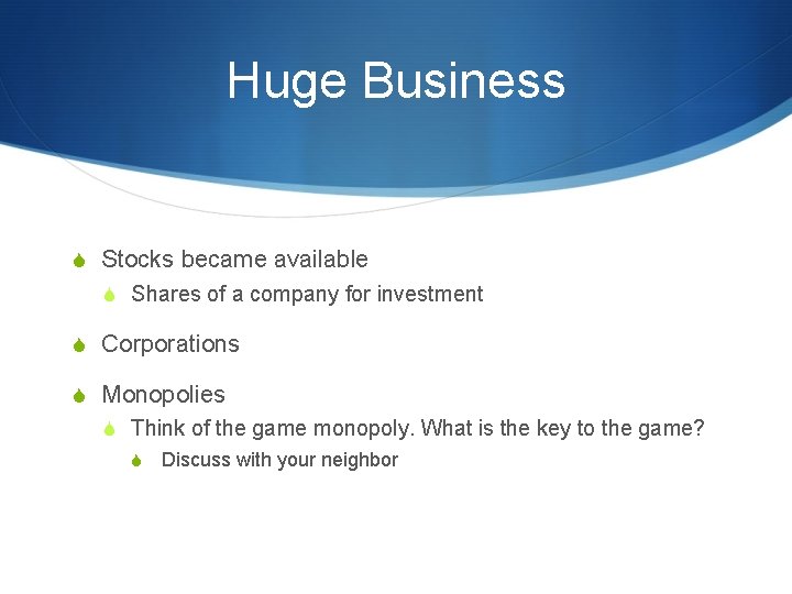Huge Business S Stocks became available S Shares of a company for investment S