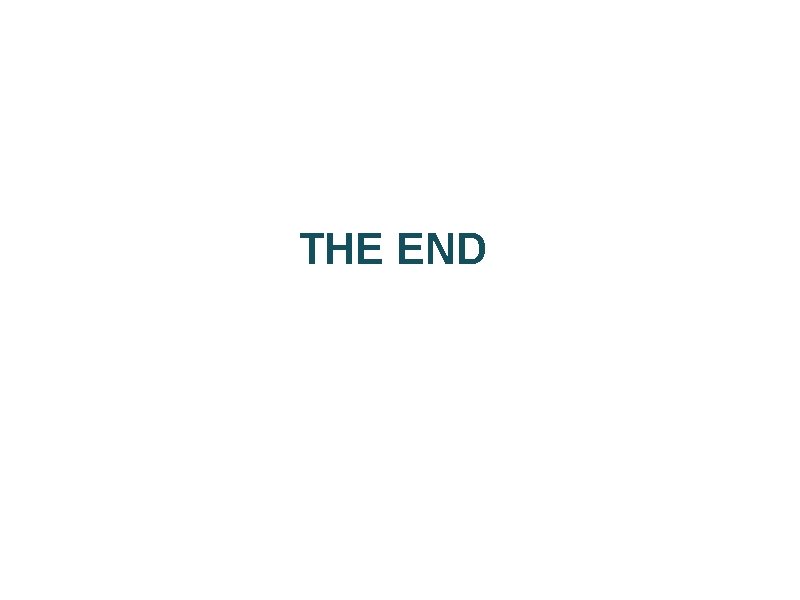 THE END 