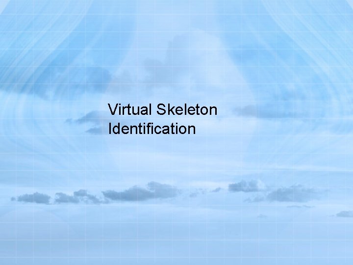 Virtual Skeleton Identification 