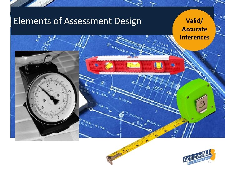 Elements of Assessment Design Valid/ Accurate Inferences 23 