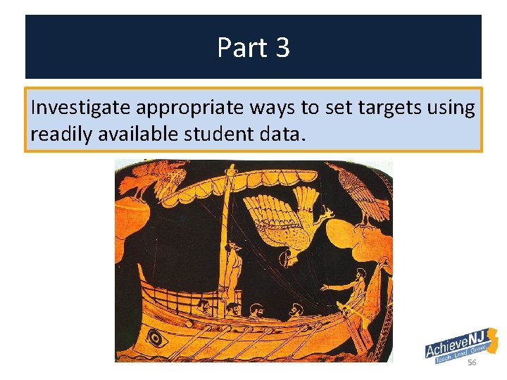 Part 3 Investigate appropriate ways to set targets using readily available student data. 56