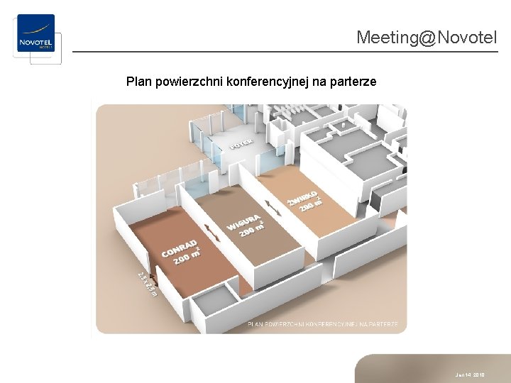 Meeting@Novotel Plan powierzchni konferencyjnej na parterze Jan 14, 2010 