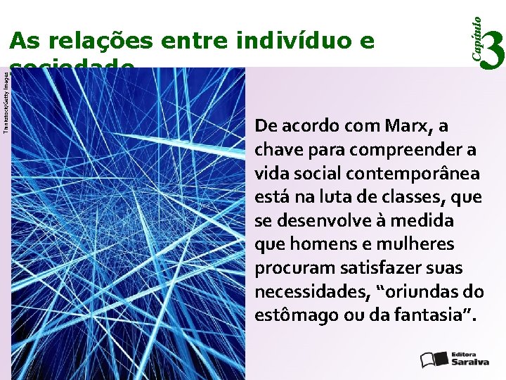 Thinkstock/Getty Images Capítulo As relações entre indivíduo e sociedade 3 De acordo com Marx,