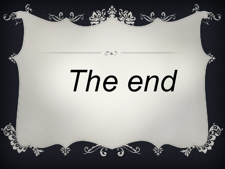  The end 