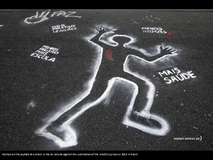 ) HASSAN AMMAR (AP Painted on the asphalt of a street in Rio de