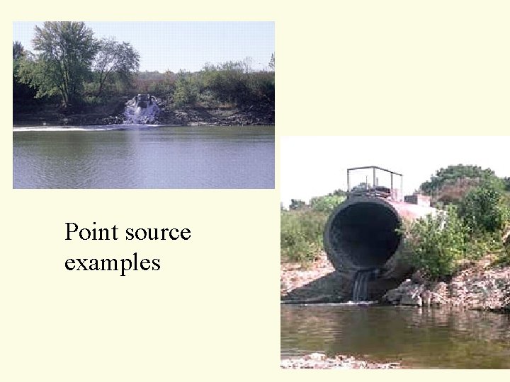 Point source examples Point source examples
