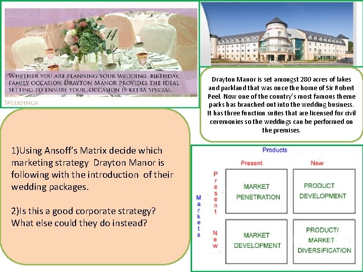 Drayton Manor is set amongst 280 acres of lakes and parkland that was once Drayton Manor is set amongst 280 acres of lakes and parkland that was once