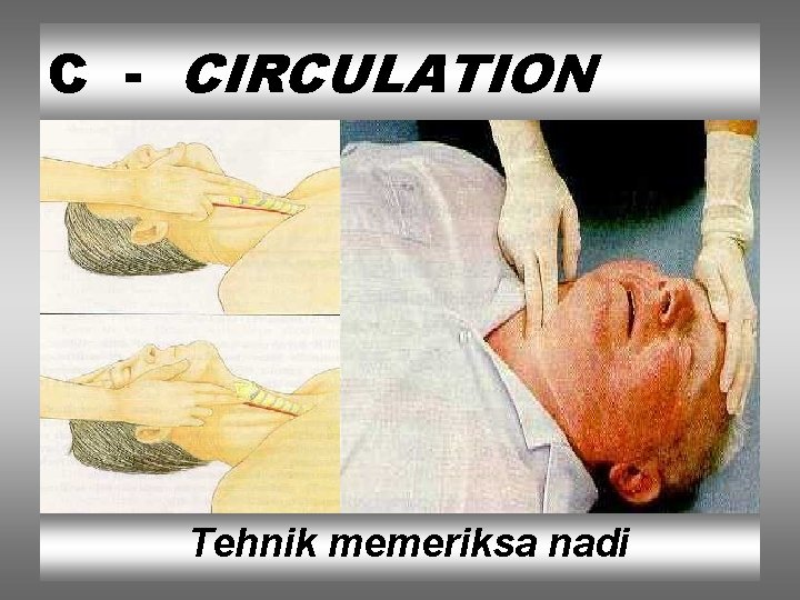 C - CIRCULATION Tehnik memeriksa nadi 