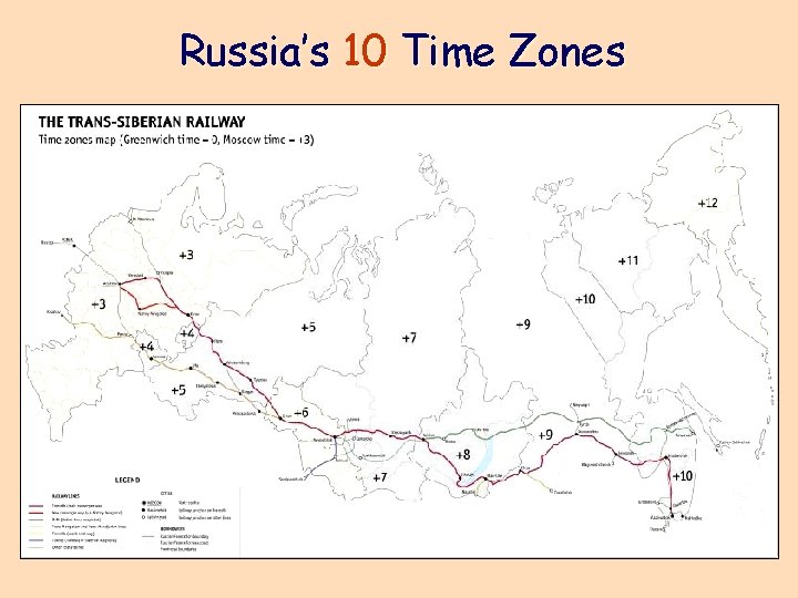 Russia’s 10 Time Zones 