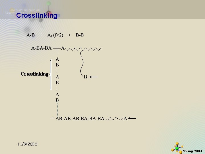 Crosslinking 11/6/2020 Spring 2004 