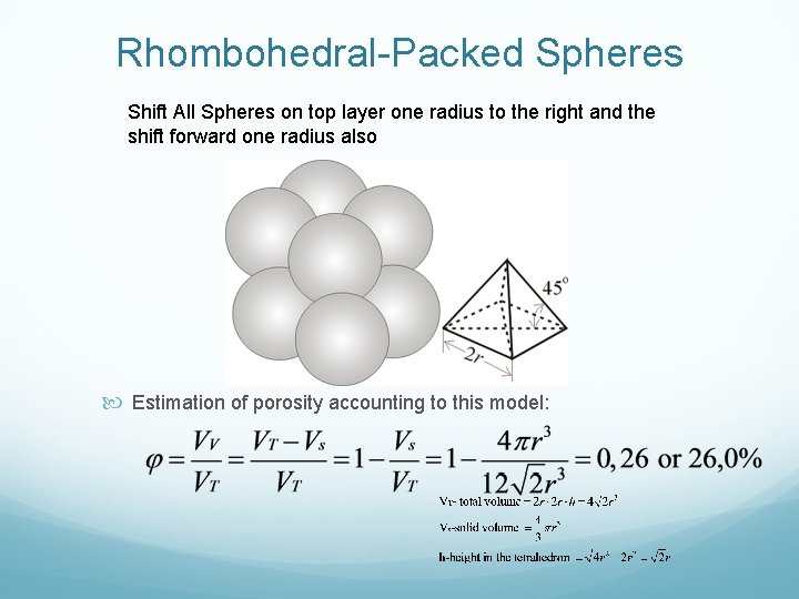  Rhombohedral-Packed Spheres Shift All Spheres on top layer one radius to the right