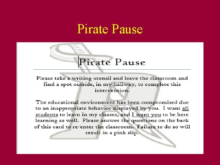 Pirate Pause 