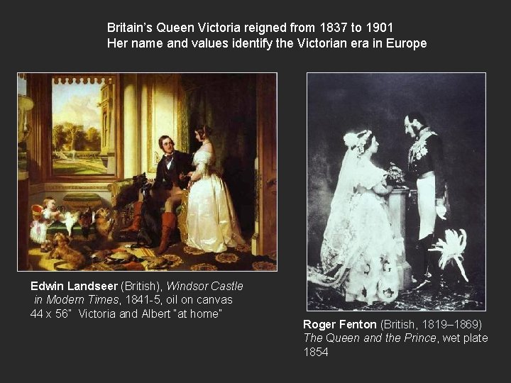 Britain’s Queen Victoria reigned from 1837 to 1901 Her name and values identify the