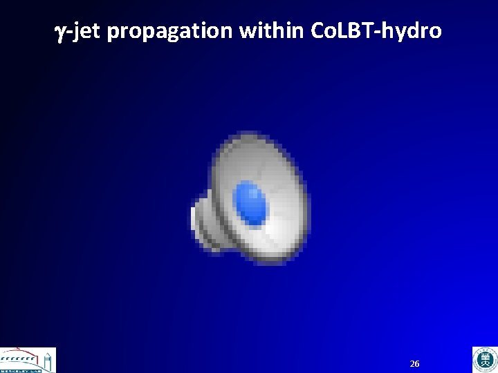 g-jet propagation within Co. LBT-hydro 26 