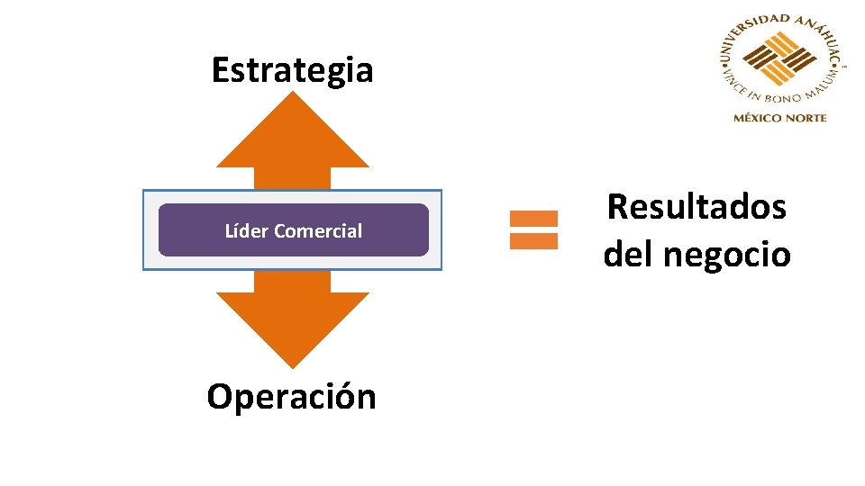Estrategia Líder Comercial Operación Resultados del negocio 
