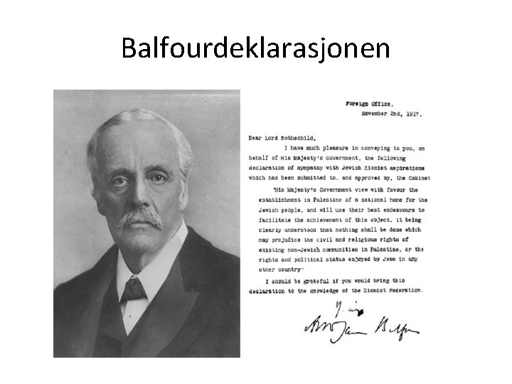 Balfourdeklarasjonen 
