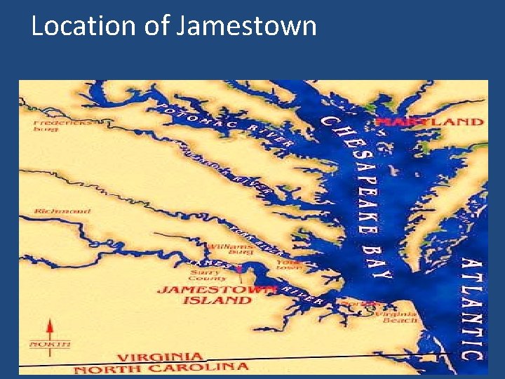 Location of Jamestown 8/2/17 