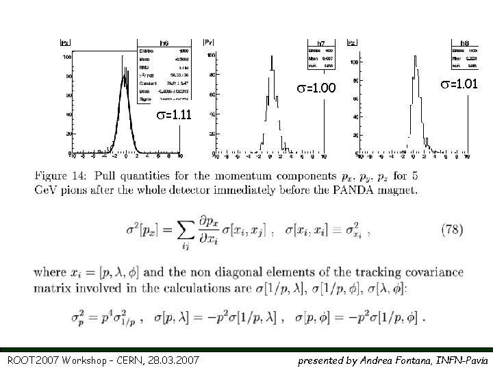 s=1. 00 s=1. 01 s=1. 11 ROOT 2007 Workshop – CERN, 28. 03. 2007